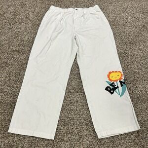 Converse Chino Pants Men's Large White Wrap Around Funky